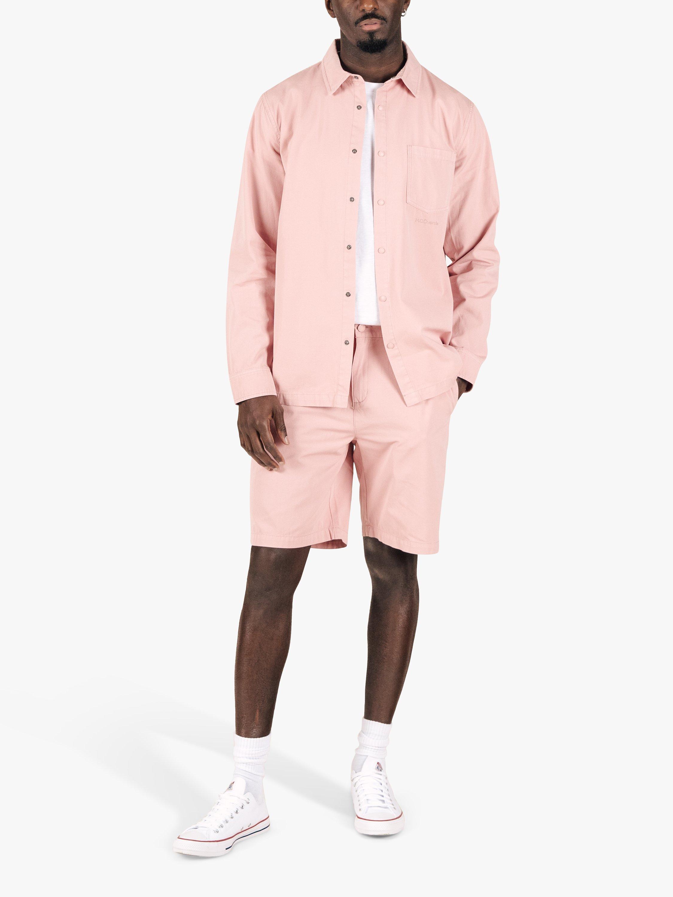 Product image 2 of 8, which shows M.C.Overalls Lightweight Relaxed Snap Button Shirt, Dusty Pink, XS