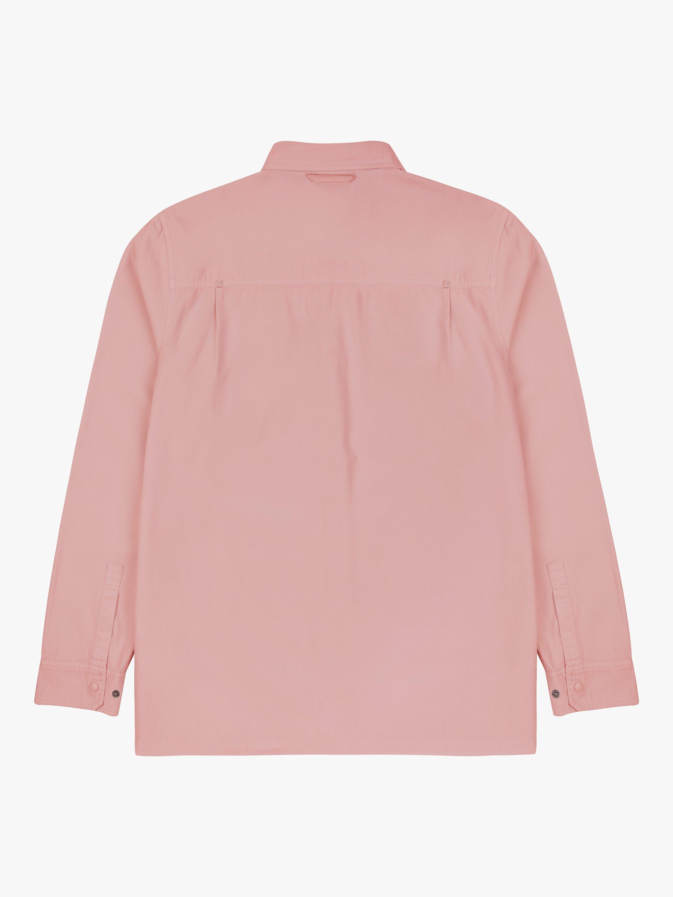 Product image 6 of 8, which shows M.C.Overalls Lightweight Relaxed Snap Button Shirt, Dusty Pink, XS