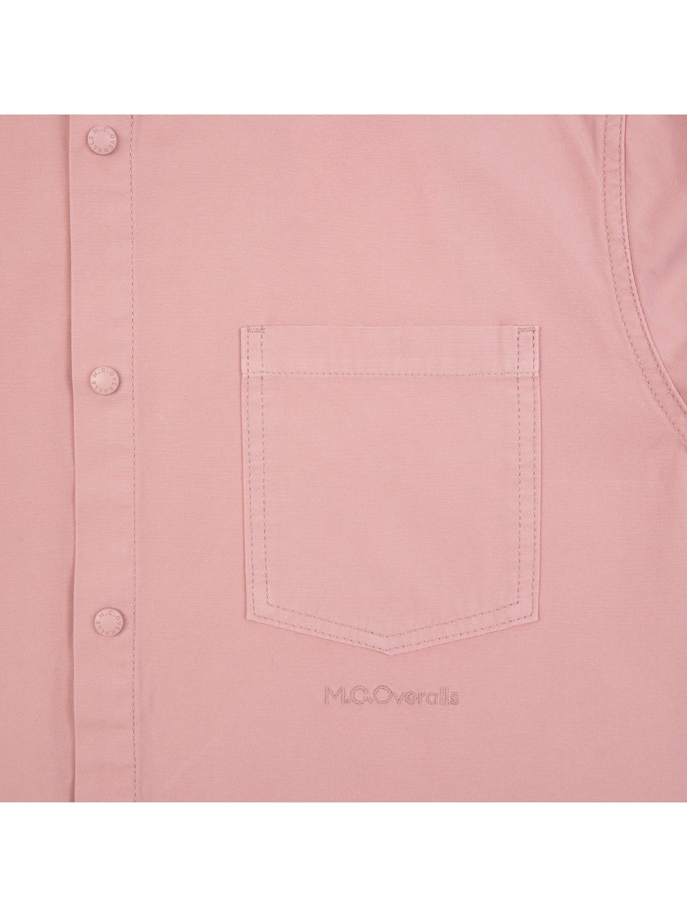 Product image 7 of 8, which shows M.C.Overalls Lightweight Relaxed Snap Button Shirt, Dusty Pink, XS