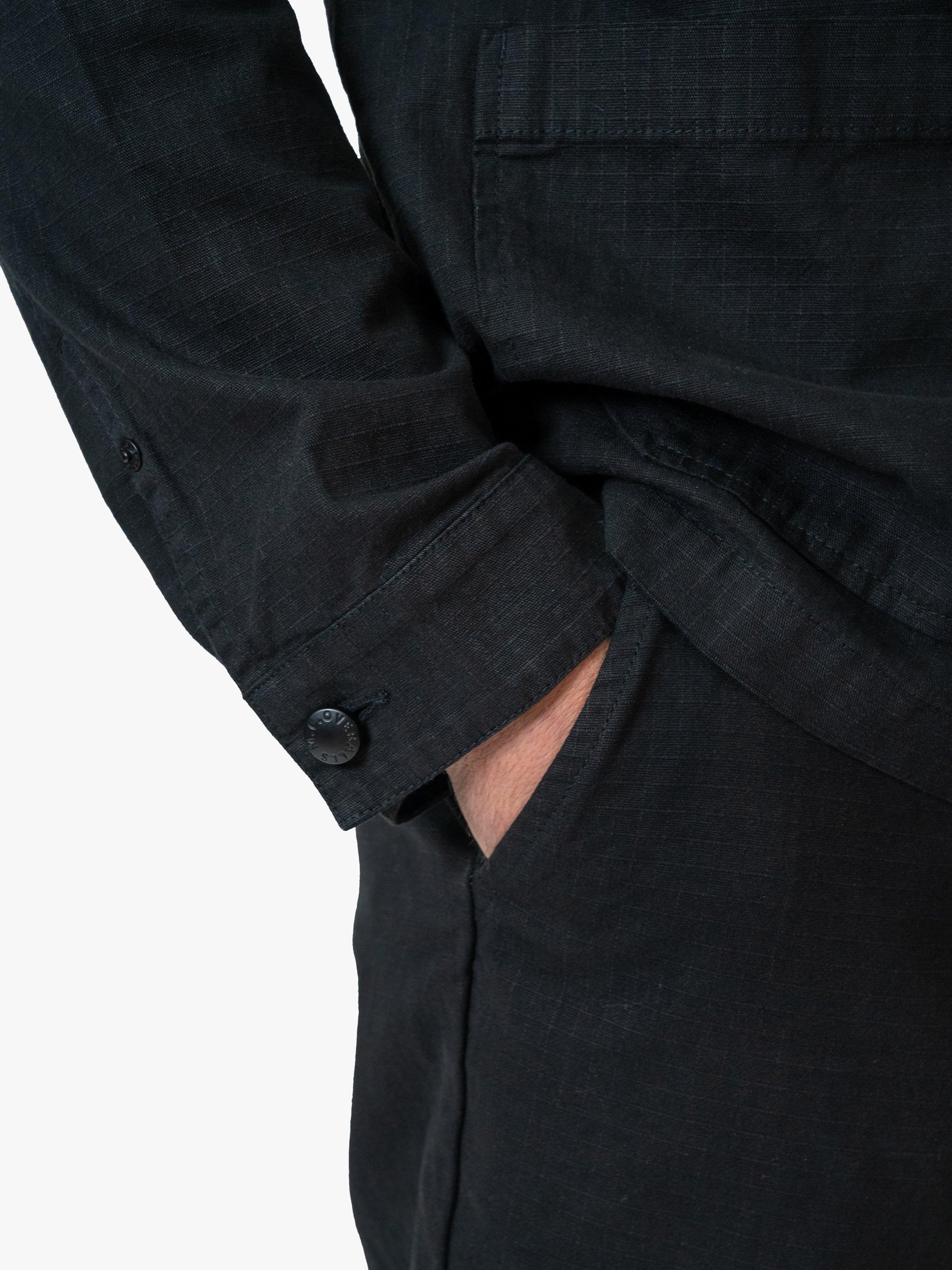 Product image 4 of 7, which shows M.C.Overalls Relaxed Fit Ripstop Trousers, Black, W26/L32