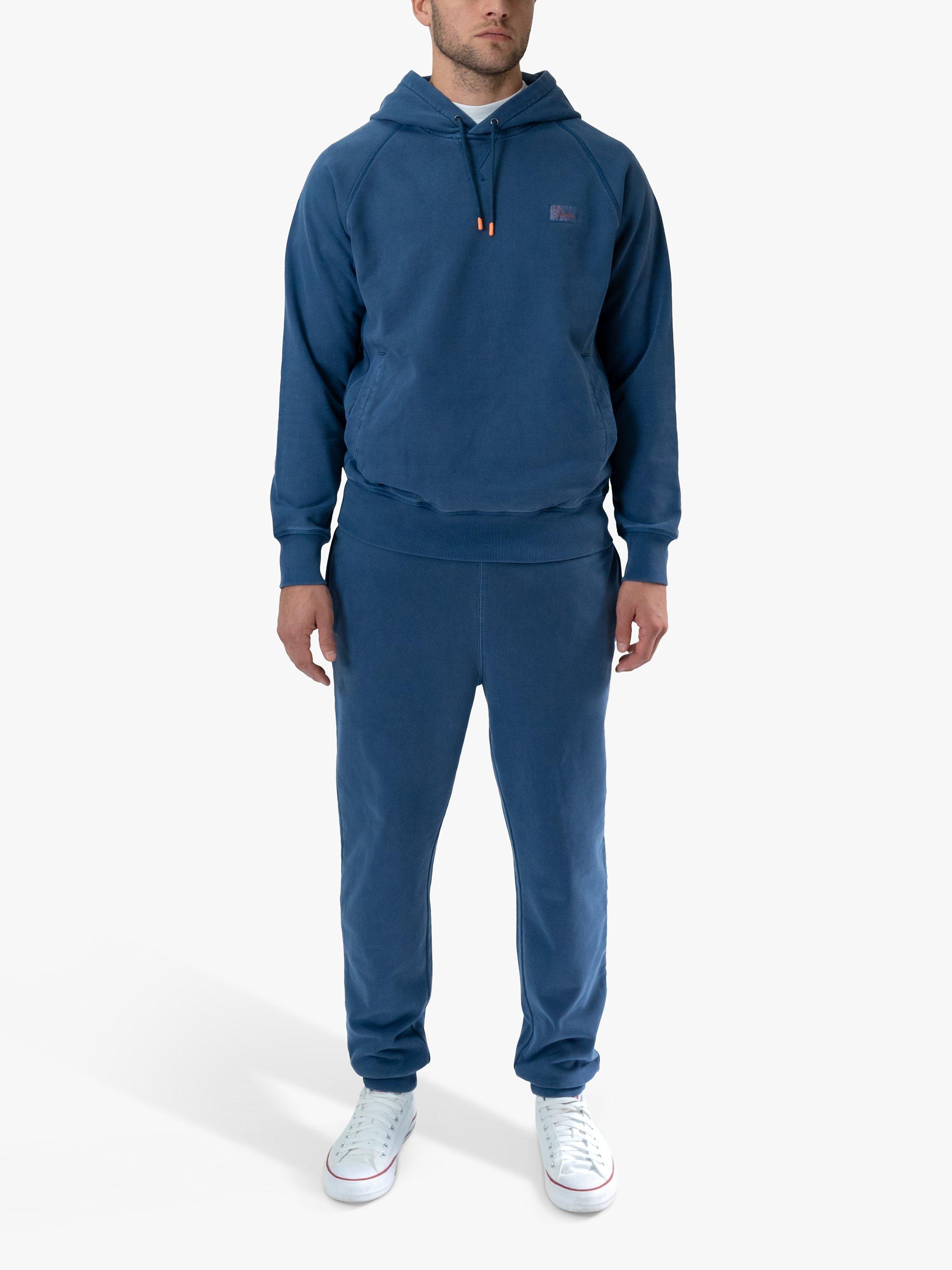 Product image 1 of 8, which shows M.C.Overalls Regular Fit Cotton Joggers, Indigo, XS