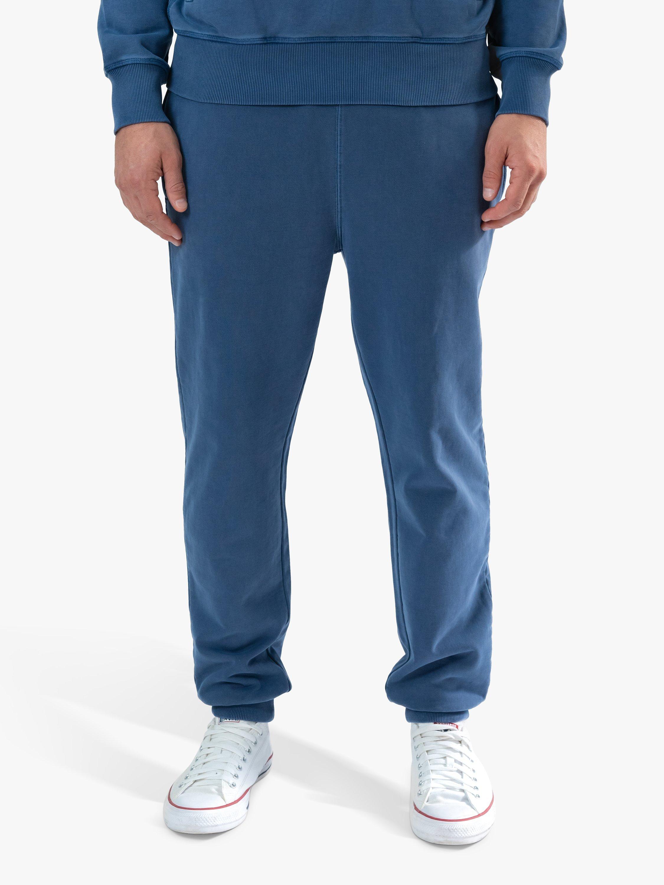 Product image 3 of 8, which shows M.C.Overalls Regular Fit Cotton Joggers, Indigo, XS