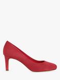 Hobbs Lizzie Suede Court Shoes, Rouge Pink