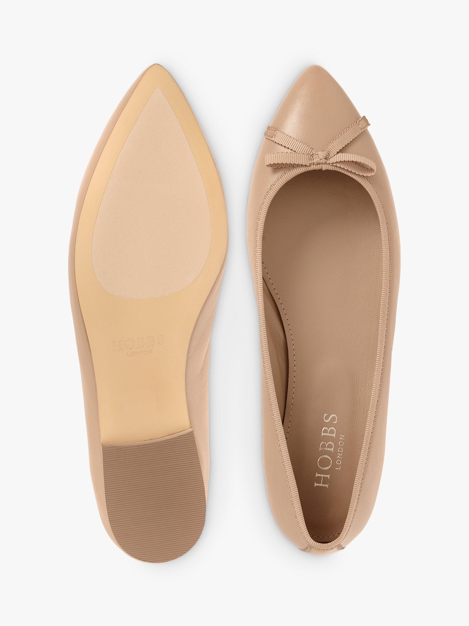 Hobbs Nikita Pointed Toe Leather Ballet Pumps