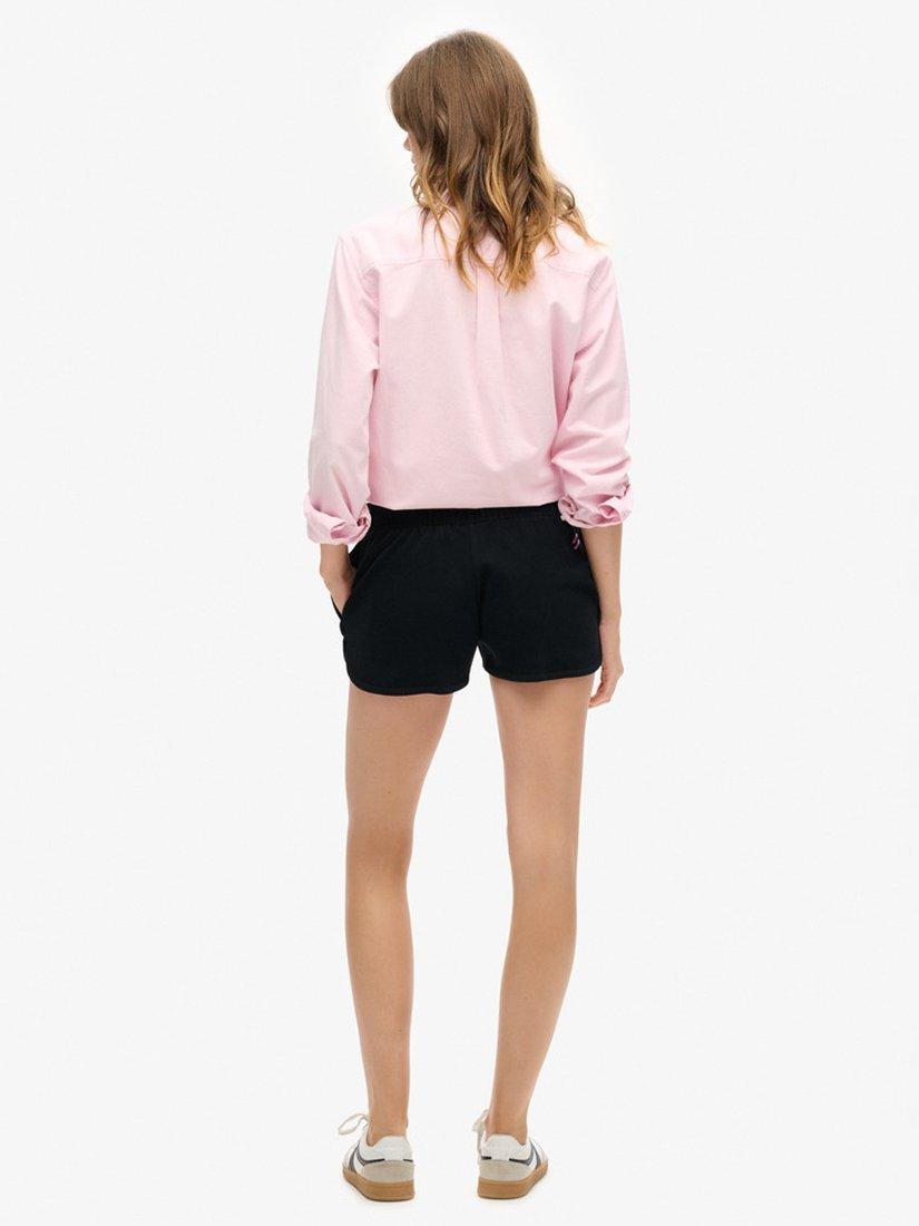 Product image 7 of 7, which shows Superdry Sportswear Logo Racer Shorts, Black, 8