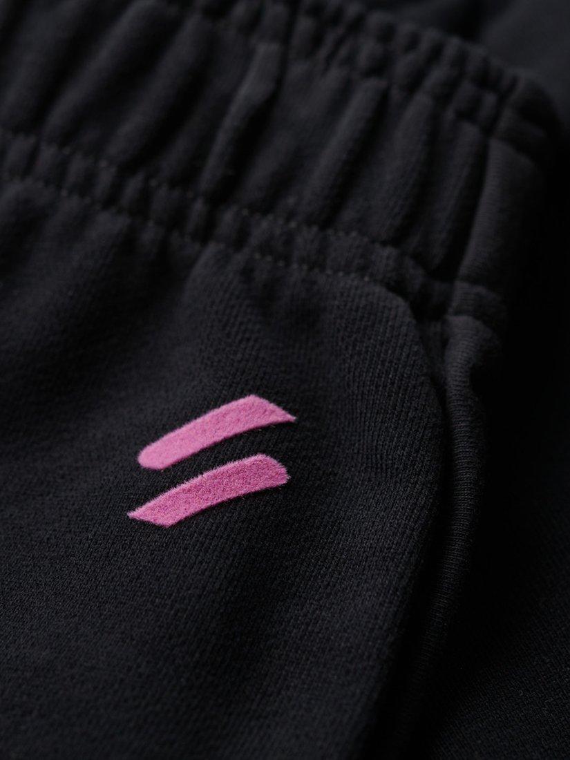 Product image 3 of 7, which shows Superdry Sportswear Logo Racer Shorts, Black, 8