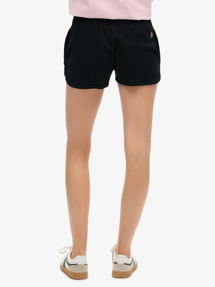 Product image 5 of 7, which shows Superdry Sportswear Logo Racer Shorts, Black, 8