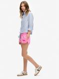 Superdry Sportswear Logo Racer Shorts, Paparazzi Pink