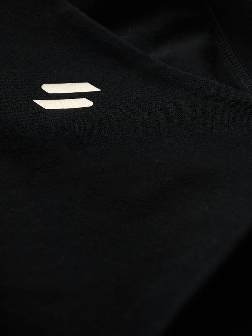 Product image 3 of 5, which shows Superdry Logo Sports Bra Top, Black/Bronze, 16