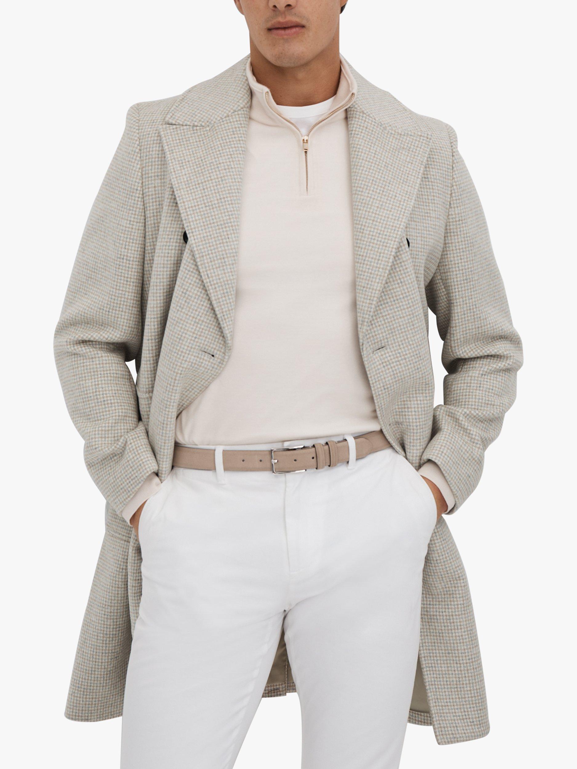 Reiss Revew Long Sleeve Coat, Oatmeal