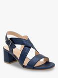 Paradox London Ida Block Heel Shimmer Sandals