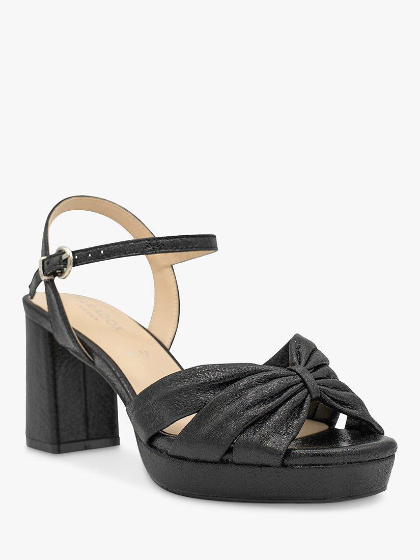 Paradox London Nerita Wide Fit Platform Sandals, Black, 3W