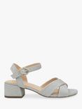 Paradox London Neala Wide Fit Block Heel Glitter Sandals