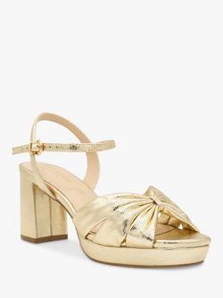 Paradox London Nerita Wide Fit Platform Sandals - view 2, Champagne