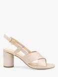 Paradox London Ilana Shimmer Mid Heel Sling Back Sandals