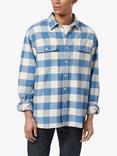 Triumph Motorcycles Montana Check Shirt, Blue/Bone