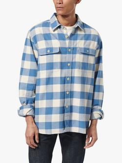 Triumph Motorcycles Montana Check Shirt, Blue/Bone, Blue/Bone