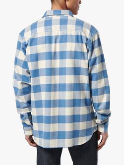 Triumph Motorcycles Montana Check Shirt, Blue/Bone - view 2, Blue/Bone