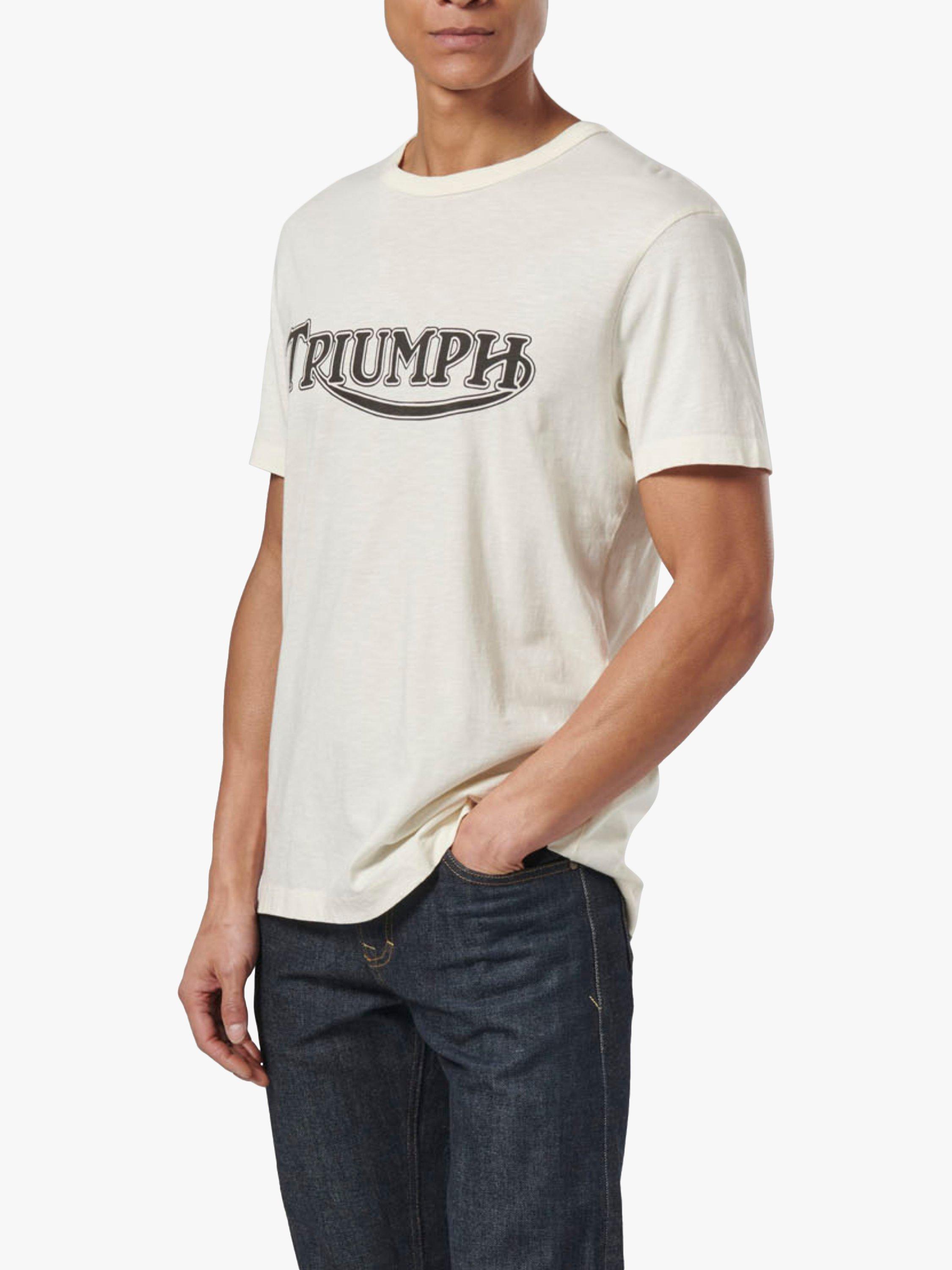 Product image 3 of 4, which shows Triumph Motorcycles Fork Seal T-Shirt, Bone, S