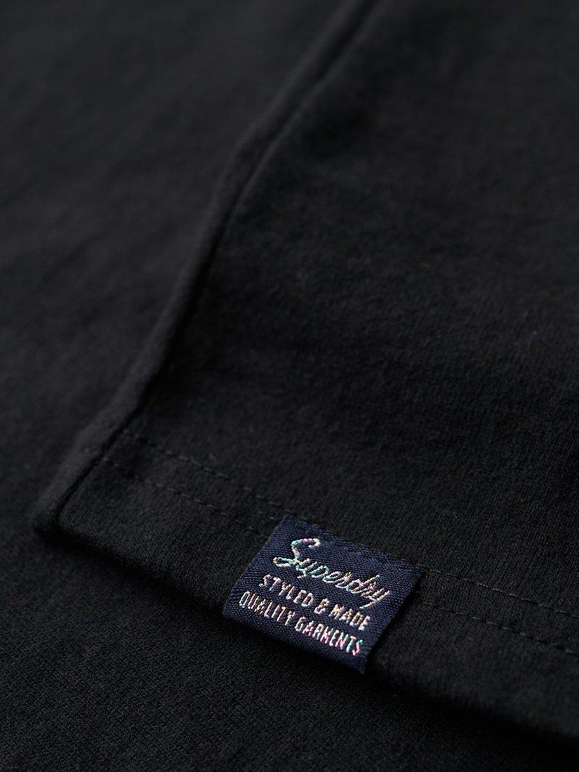 Product image 3 of 5, which shows Superdry Retro Embellished Vest Top, Nero Black Marl, 8
