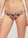 Superdry Printed Classic Bikini Briefs, Orange Geo