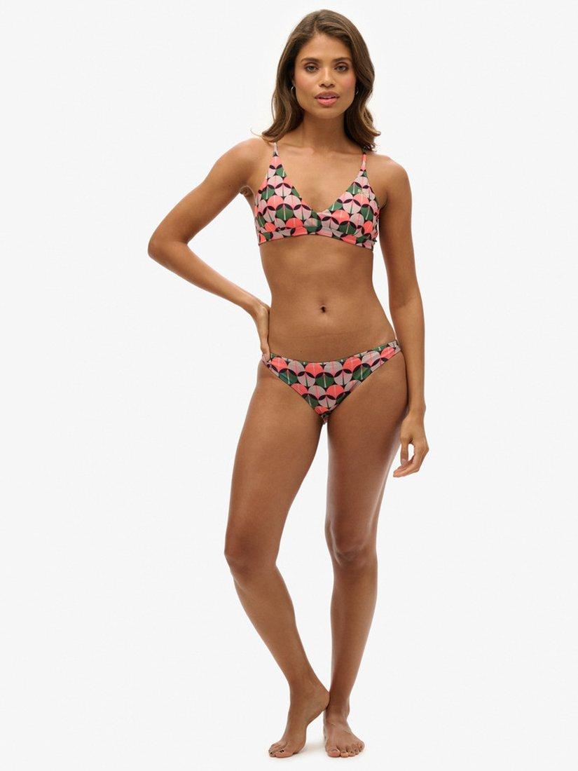 Product image 2 of 6, which shows Superdry Printed Classic Bikini Briefs, Orange Geo, 10