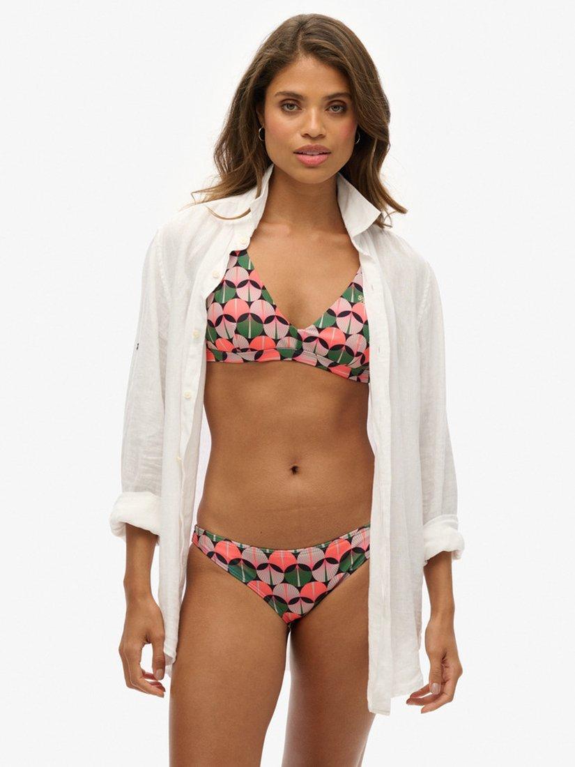 Product image 4 of 6, which shows Superdry Printed Classic Bikini Briefs, Orange Geo, 10