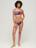 Superdry Tropical Bandeau Bikini Top, Blue Tropical