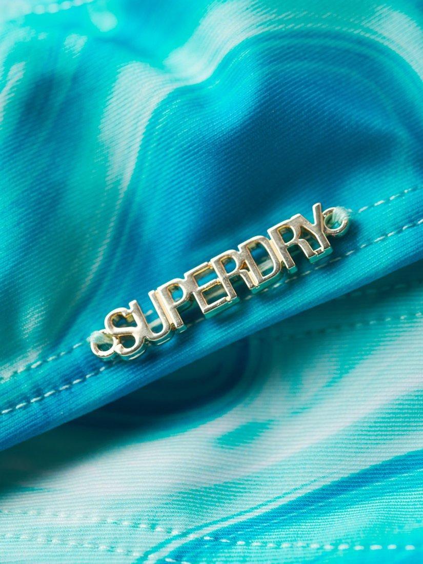 Product image 4 of 4, which shows Superdry Bralette Bikini Top, Bali Blue Marble, 10