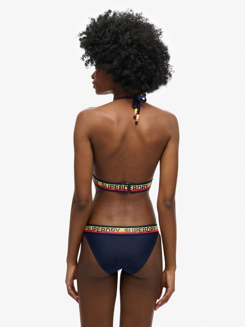 Product image 3 of 6, which shows Superdry Logo Classic Bikini Briefs, Rich Navy, 8