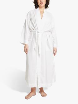Nudea Organic Cotton Belted Robe, White