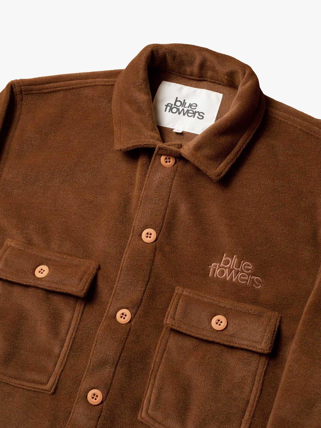 Product image 2 of 2, which shows Blue Flowers Spectral Shirt, Brown Mid, S