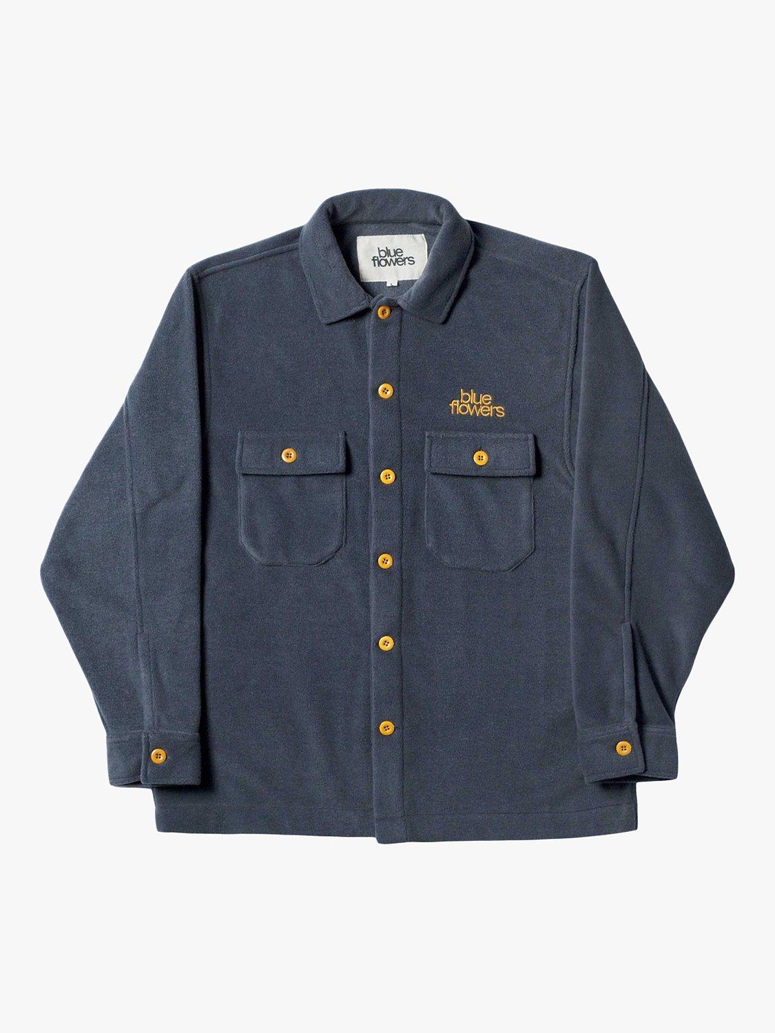 Product image 2 of 3, which shows Blue Flowers Spectral Shirt, Grey Charcoal, S