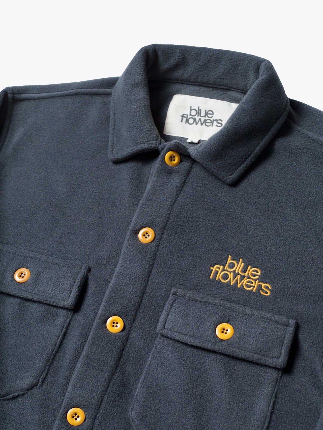 Product image 3 of 3, which shows Blue Flowers Spectral Shirt, Grey Charcoal, S