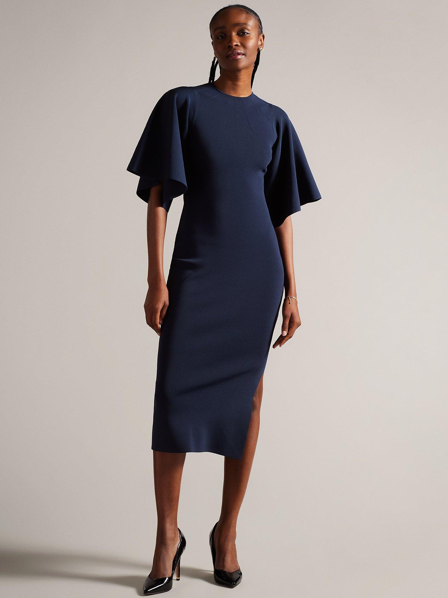 Ted baker fluted sleeve dress hot sale