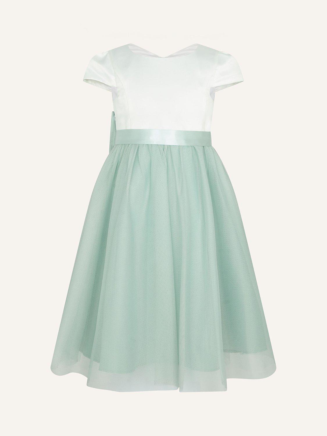 Monsoon Kids Tulle Bridesmaid Dress Sage