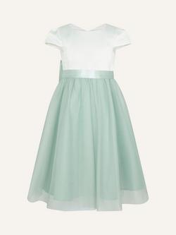 Monsoon Kids' Tulle Bridesmaid Dress - view 2, Sage