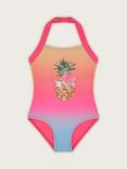 Monsoon Kids' Pineapple Sequin Swimsuit, Multi