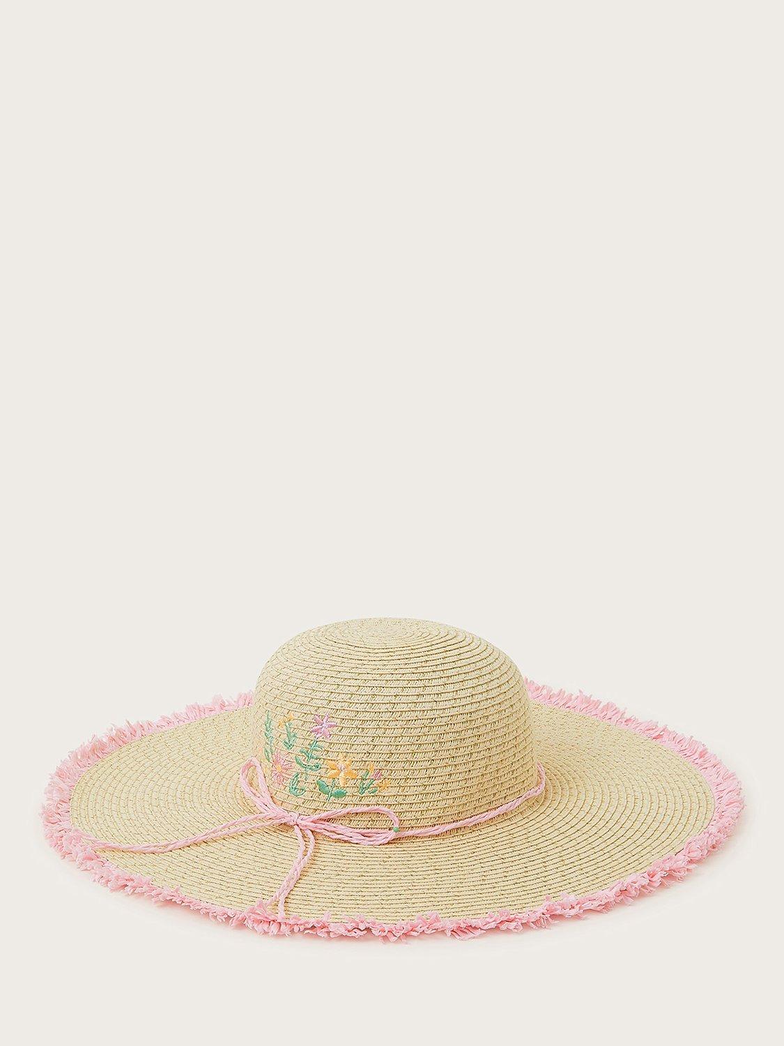 Monsoon Kids' Embroidered Floppy Hat, Multi