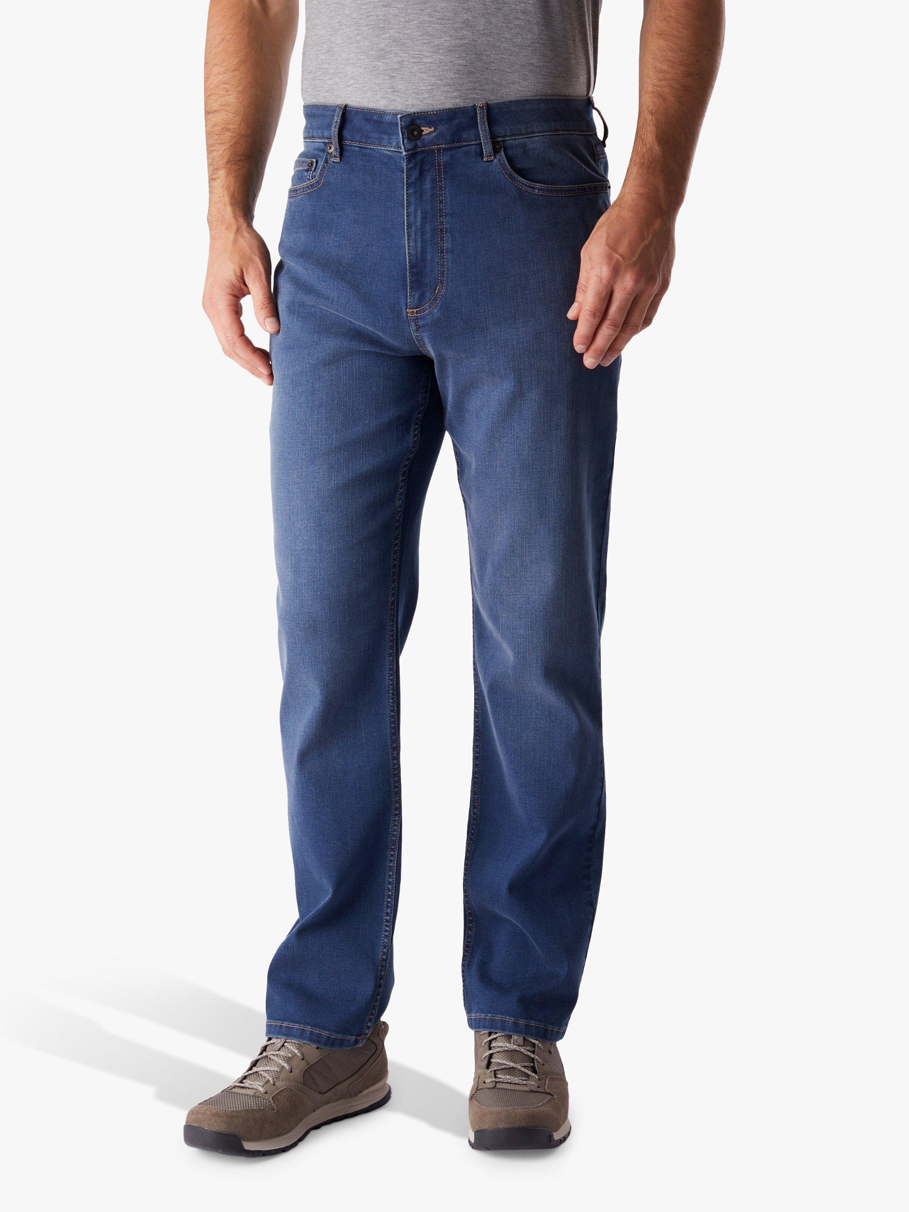 Product image 1 of 5, which shows Rohan Flex Men's Classic Fit Jeans, Mid Denim, 36R