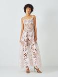 Elliatt Connection Broderie Lace Maxi Dress, Natural/Multi