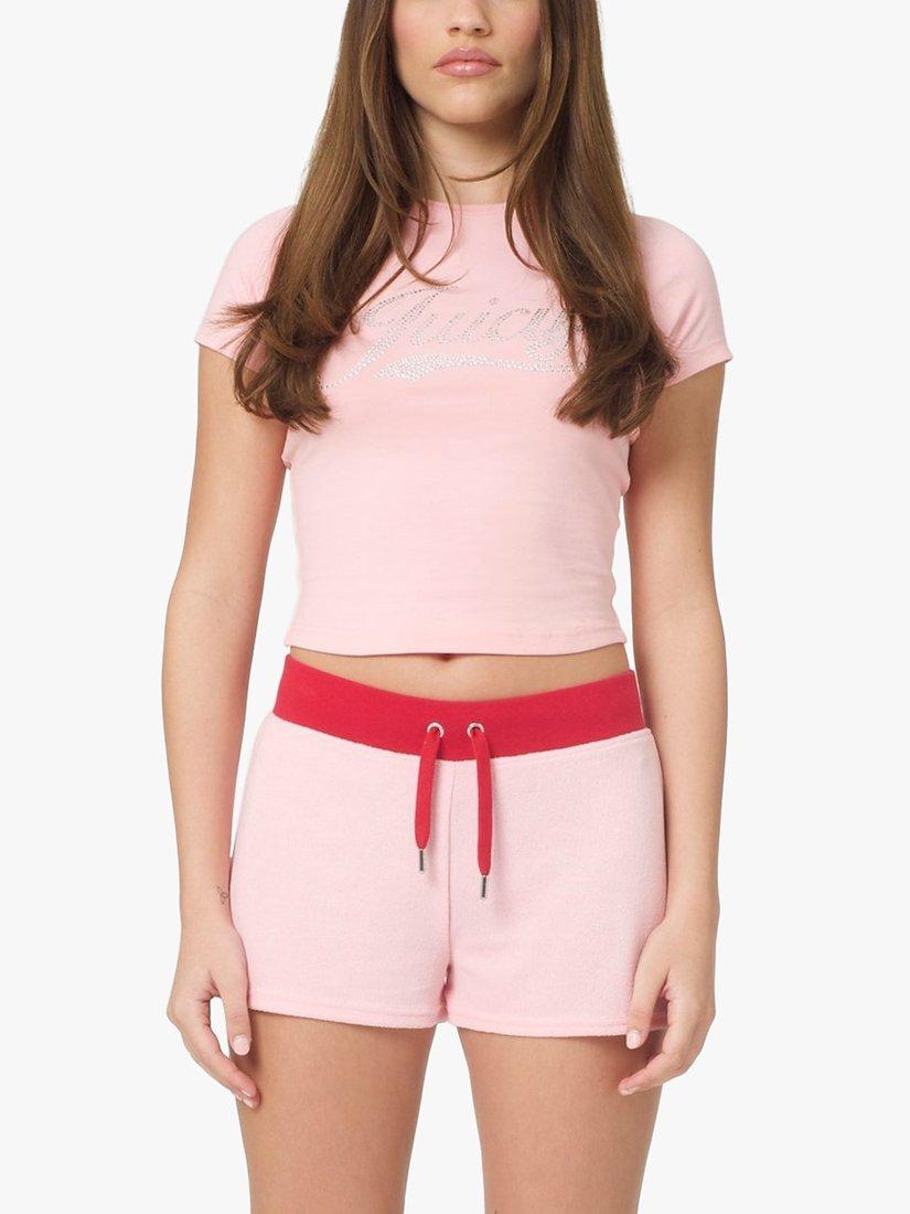 Juicy Couture Swirl Juicy Jersey Shrunken T-Shirt