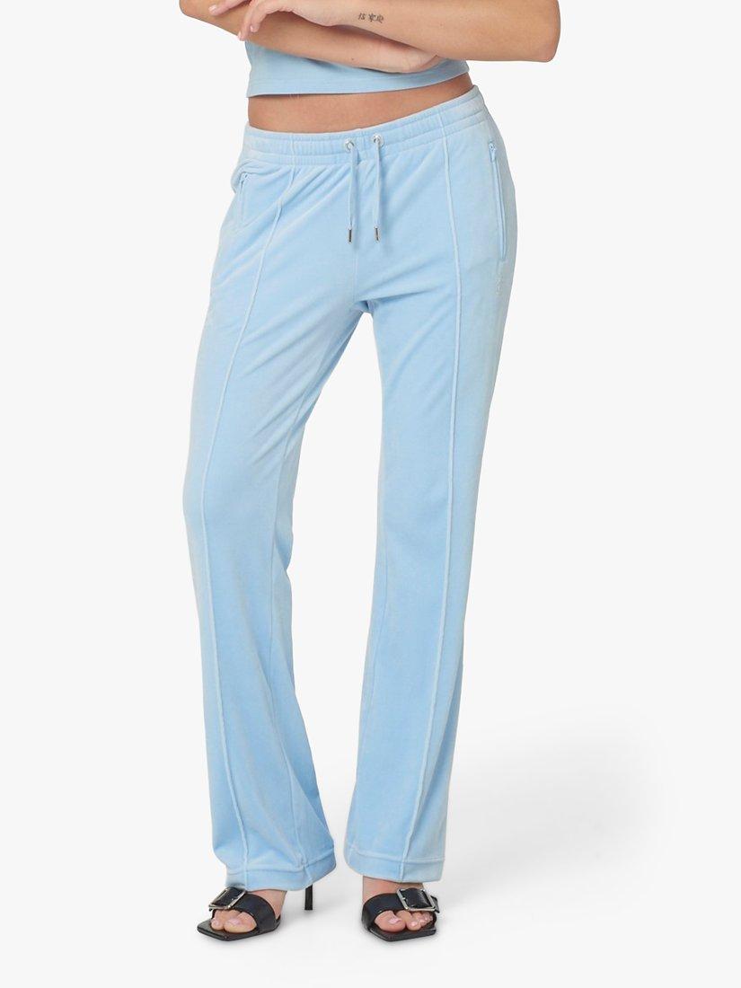 Juicy Couture Diamante Embellished Velour Track Joggers
