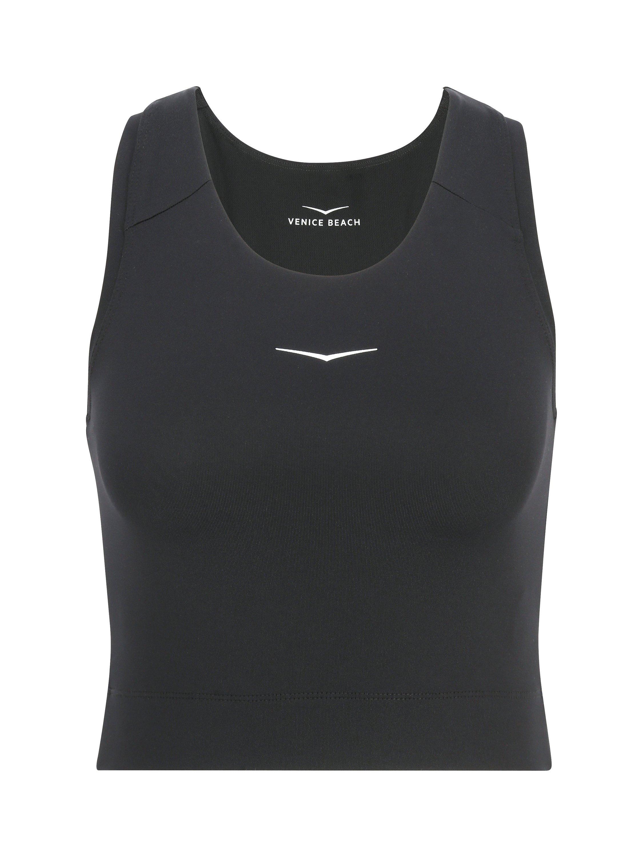Product image 4 of 7, which shows Venice Beach Editha Crew Neck Sports Top, Black, L