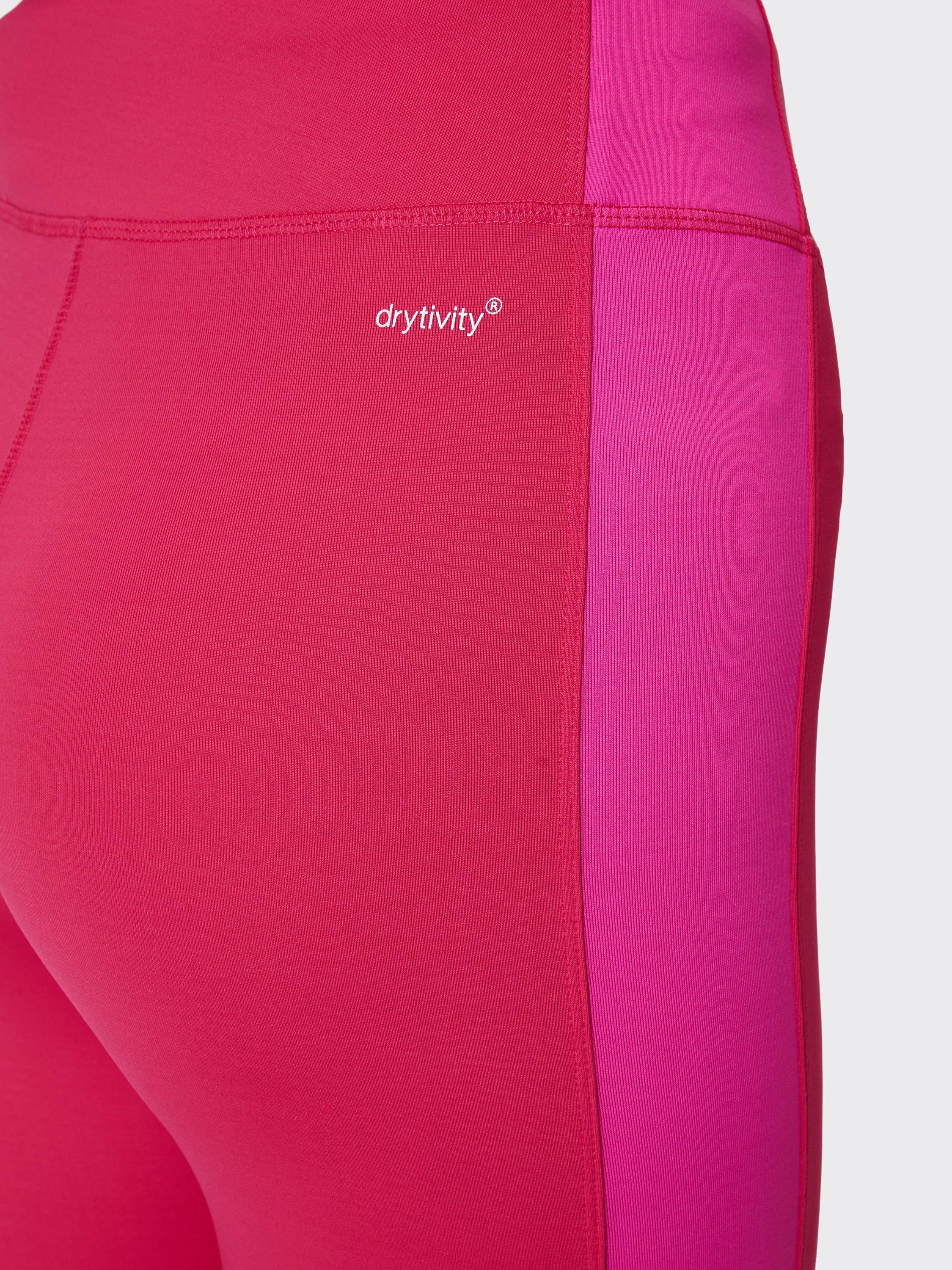 Product image 7 of 7, which shows Venice Beach Clifia 7/8 Sports Leggings, Ruby Red/Virtual Pink, XS