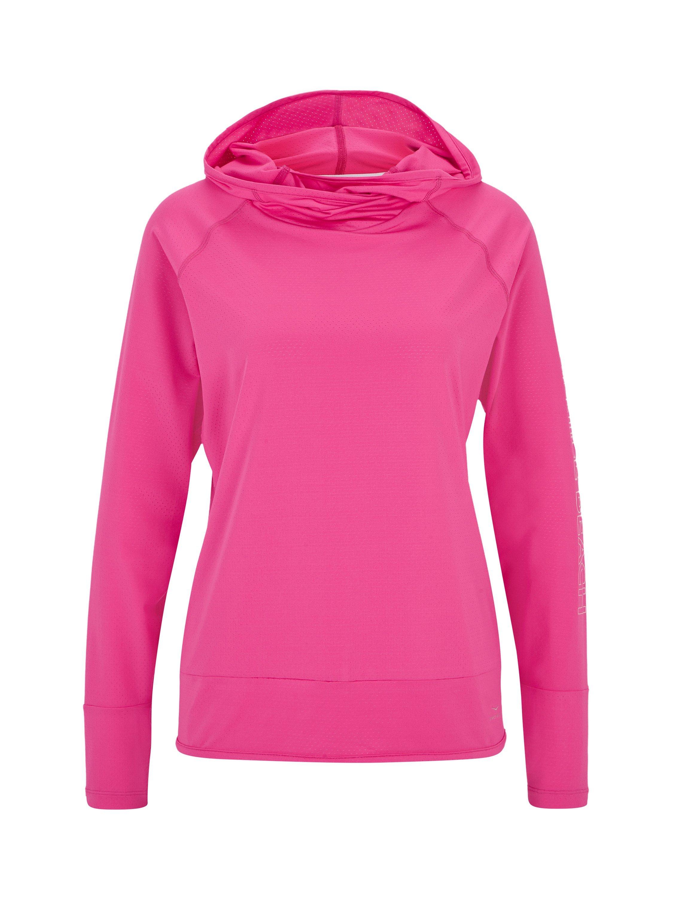Product image 4 of 7, which shows Venice Beach Minka Long Sleeve Hooded Top, Virtual Pink, XS