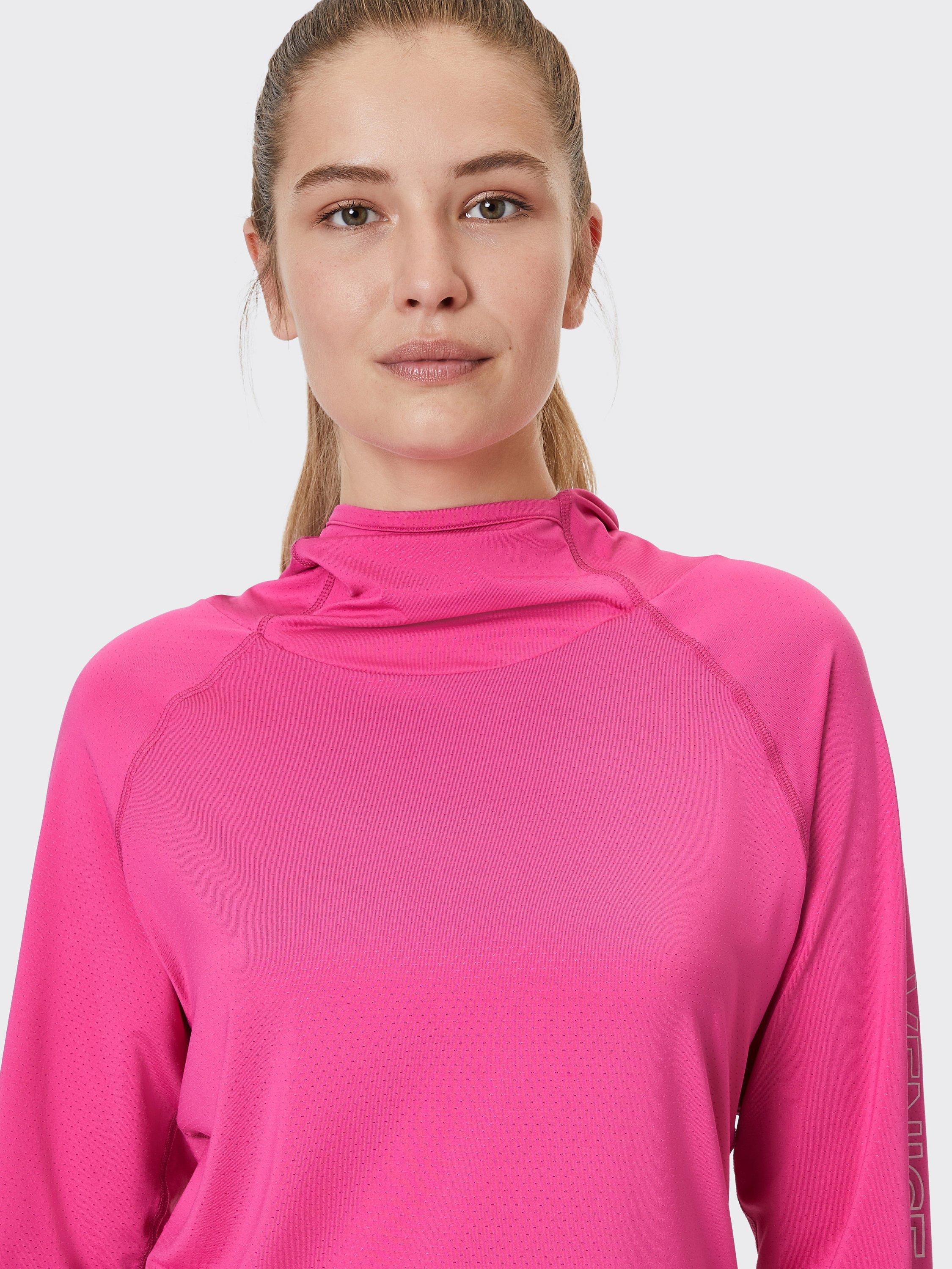 Product image 6 of 7, which shows Venice Beach Minka Long Sleeve Hooded Top, Virtual Pink, XS