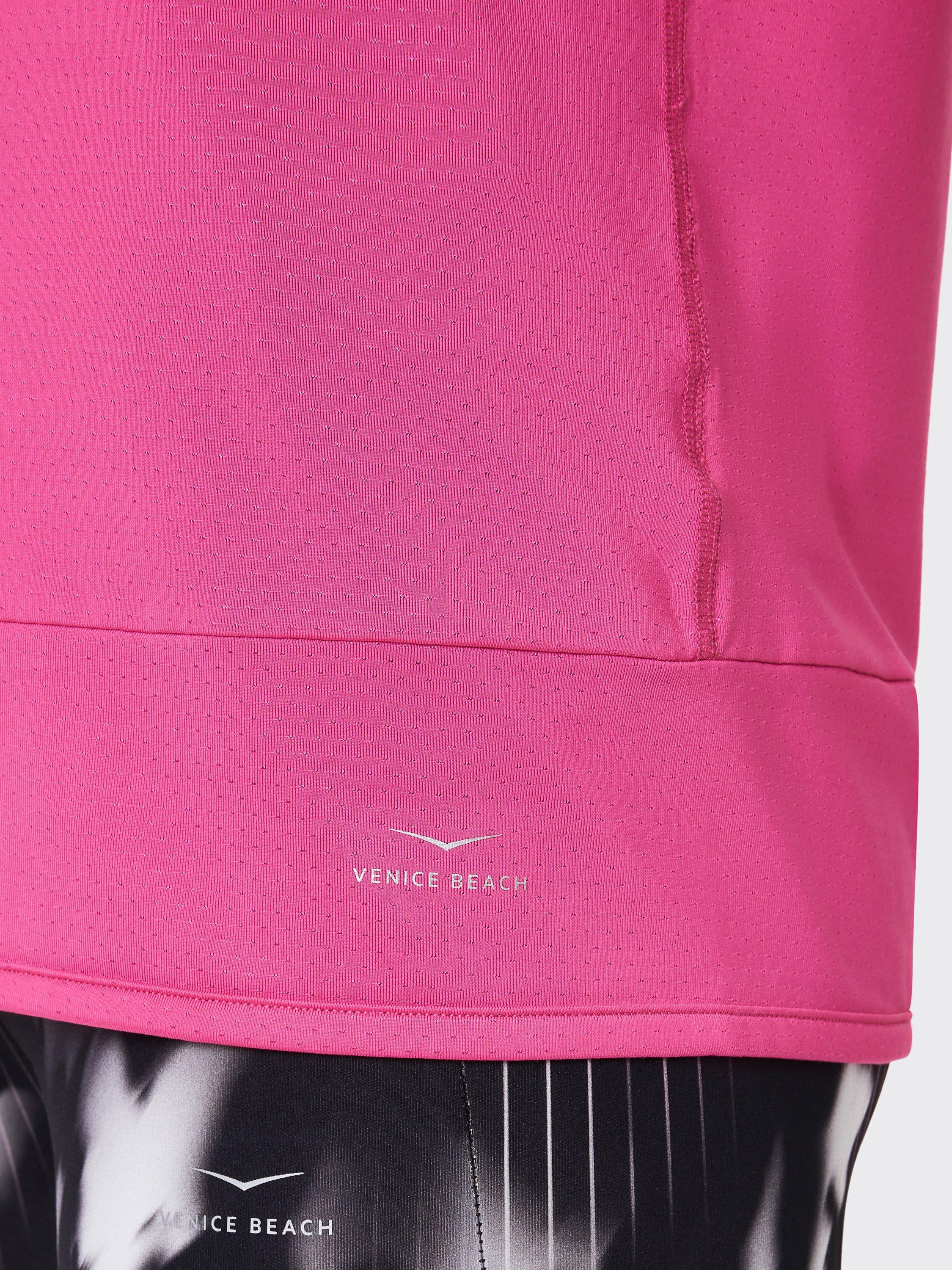 Product image 7 of 7, which shows Venice Beach Minka Long Sleeve Hooded Top, Virtual Pink, XS
