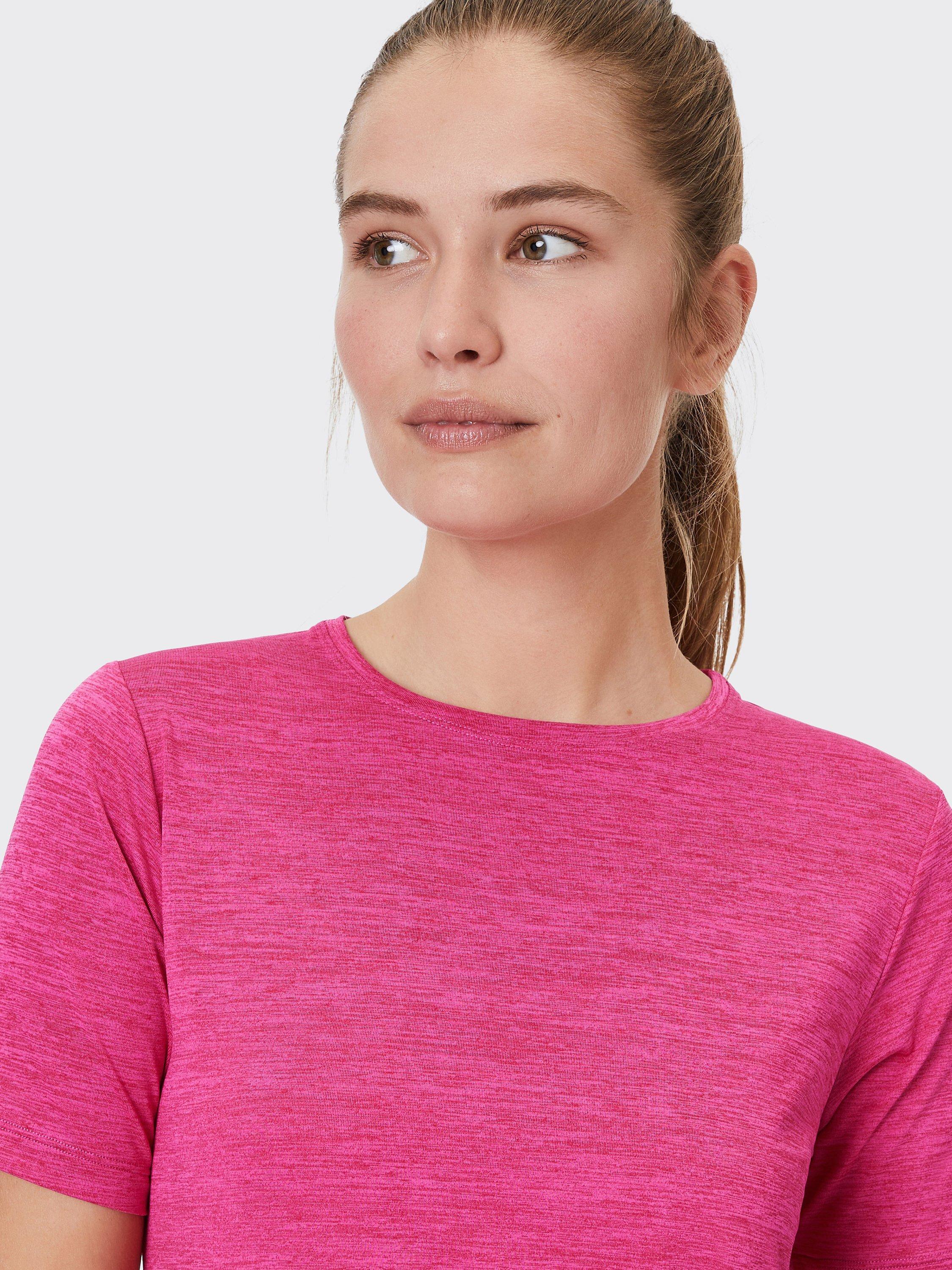 Product image 6 of 7, which shows Venice Beach Sia Melange Relaxed Fit Sports T-Shirt, Virtual Pink, XS