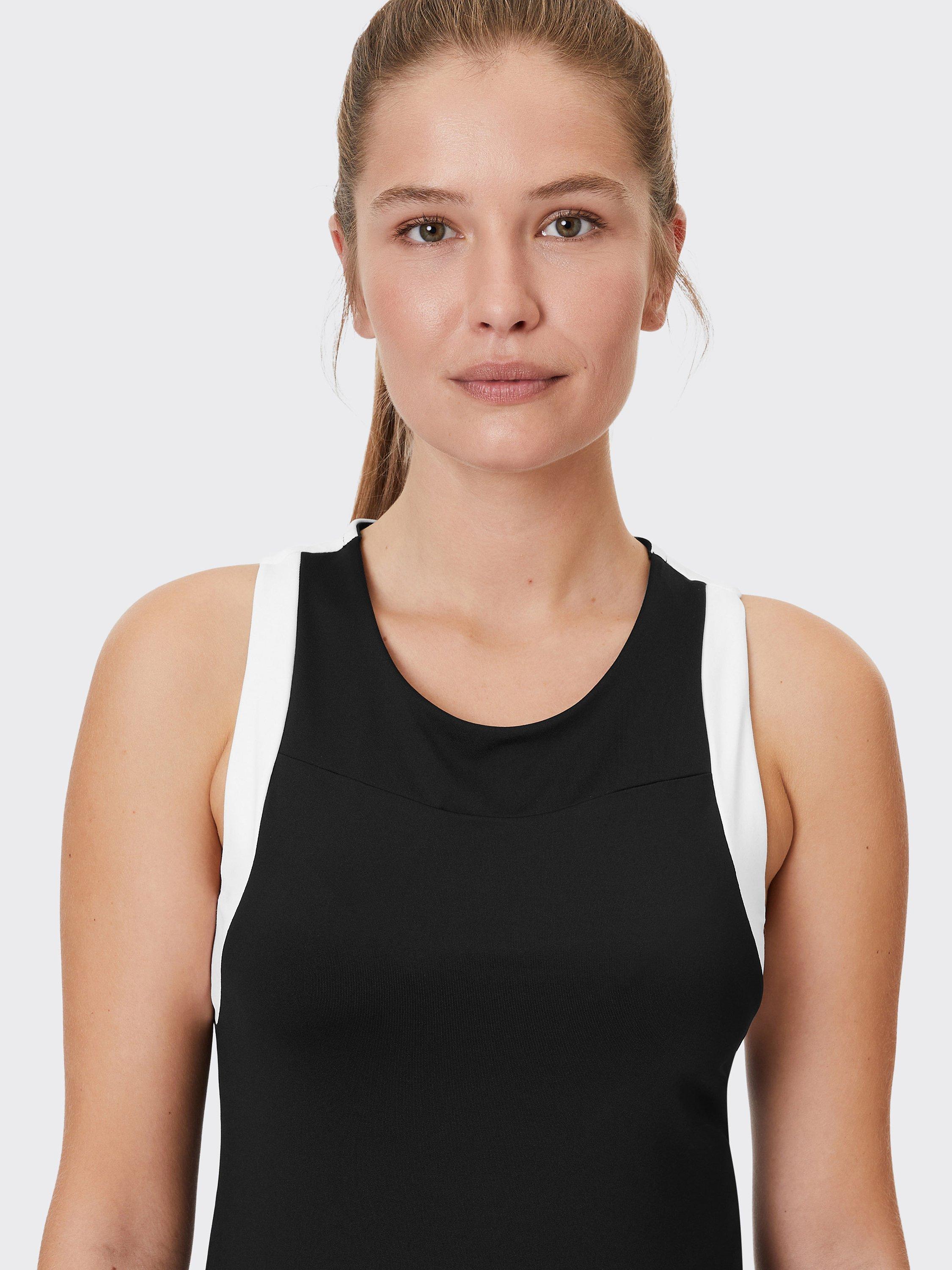 Product image 6 of 7, which shows Venice Beach Eve Sports Tank Top, Black/White, XS